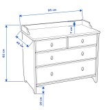 Комод 4 ящика ВЕСТВИК белый  - картинка 2